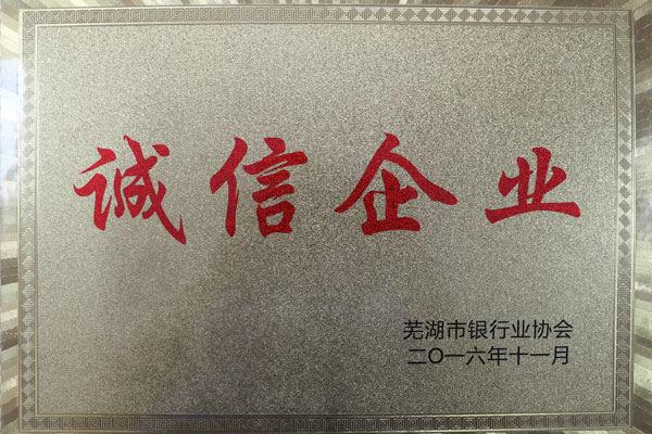 芜湖荣誉证书3